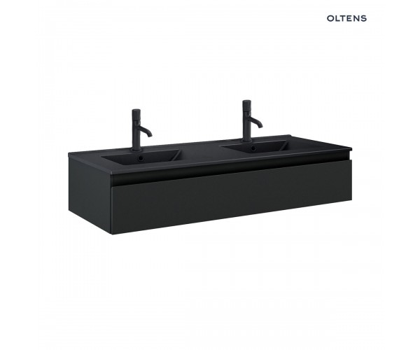 Oltens Vernal umywalka z szafką 120 cm czarny mat 68011300