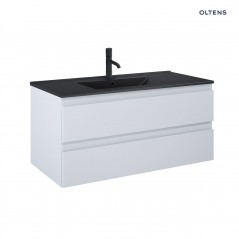 Zestaw Oltens Vernal umywalka z szafką 100 cm czarny mat/szary mat 68038700