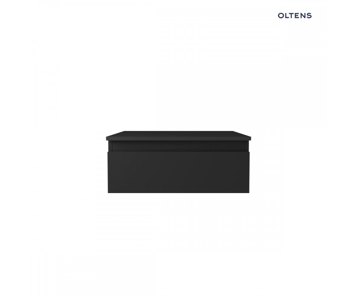Oltens Vernal szafka 60 cm podumywalkowa wisząca z blatem czarny mat 68100300
