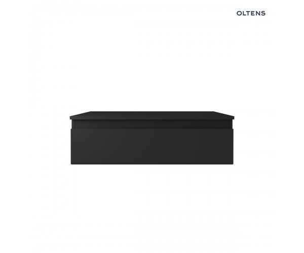 Oltens Vernal szafka 80 cm podumywalkowa wisząca z blatem czarny mat 68101300