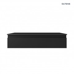 Oltens Vernal szafka 100 cm podumywalkowa wisząca z blatem czarny mat 68102300