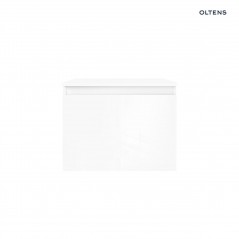 Oltens Vernal szafka 60 cm podumywalkowa wisząca z blatem biały połysk 68104000
