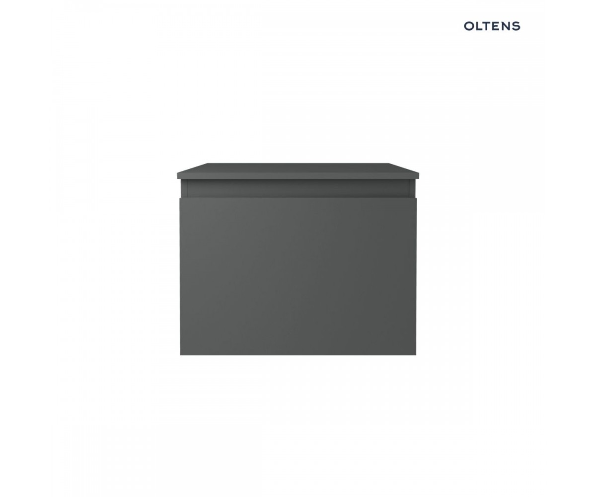 Oltens Vernal szafka 60 cm podumywalkowa wisząca z blatem grafit mat 68104400