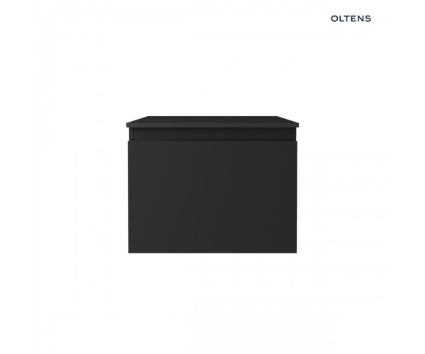 Oltens Vernal szafka 60 cm podumywalkowa wisząca z blatem czarny mat 68104300