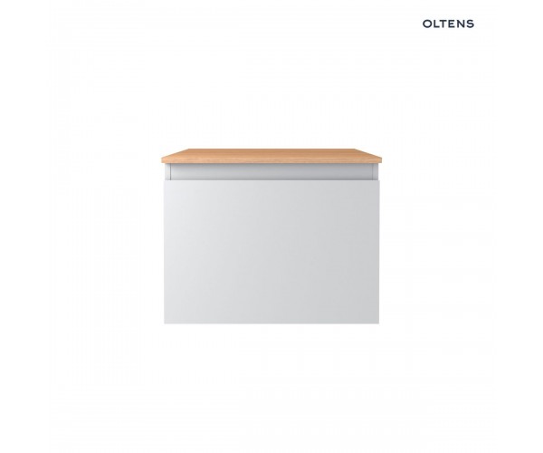 Oltens Vernal szafka 60 cm podumywalkowa wisząca z blatem szary mat/dąb 68111700