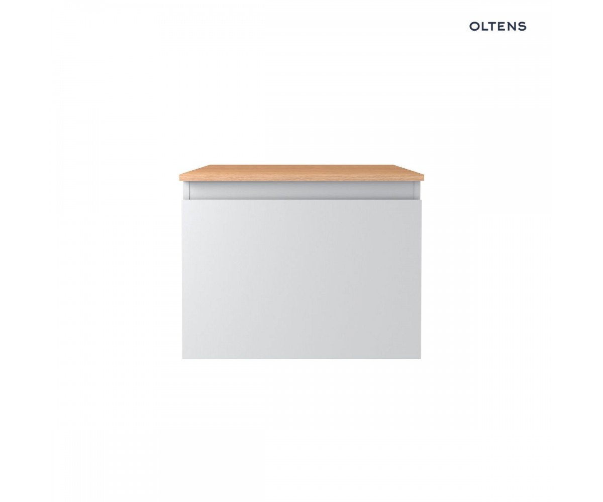 Oltens Vernal szafka 60 cm podumywalkowa wisząca z blatem szary mat/dąb 68111700