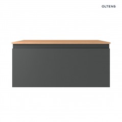 Oltens Vernal szafka 100 cm podumywalkowa wisząca z blatem grafit mat/dąb 68113400