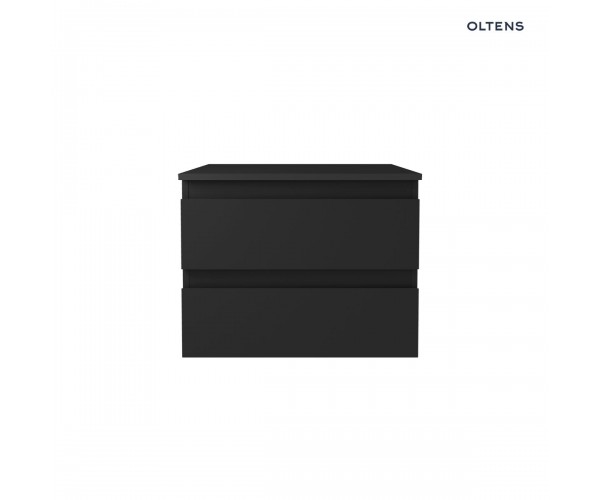 Oltens Vernal szafka 60 cm podumywalkowa wisząca z blatem czarny mat 68115300