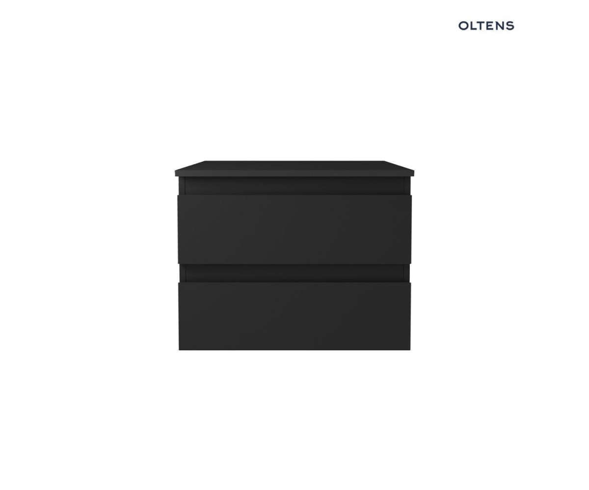 Oltens Vernal szafka 60 cm podumywalkowa wisząca z blatem czarny mat 68115300