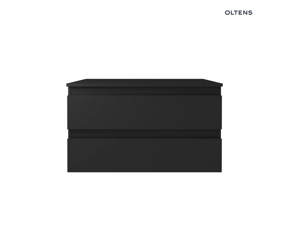 Oltens Vernal szafka 80 cm podumywalkowa wisząca z blatem czarny mat 68116300