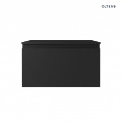 Oltens Vernal szafka 80 cm podumywalkowa wisząca z blatem czarny mat 68127300