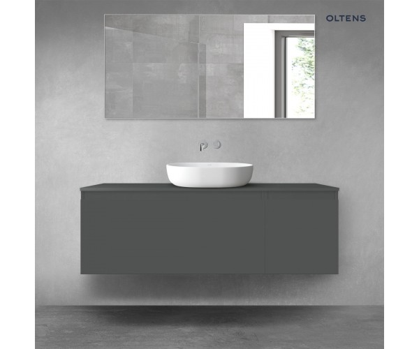 Oltens Vernal zestaw mebli łazienkowych 140 cm z blatem grafit mat 68313400