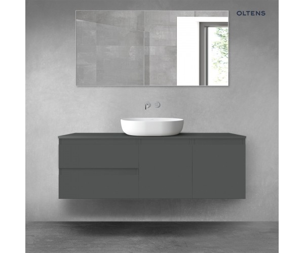 Oltens Vernal zestaw mebli łazienkowych 140 cm z blatem grafit mat 68269400