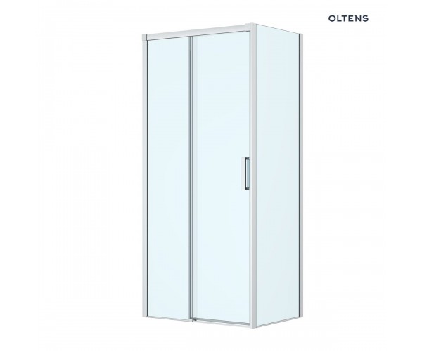Oltens Breda kabina prysznicowa 100x80 cm prostokątna chrom/szkło przezroczyste 20221100