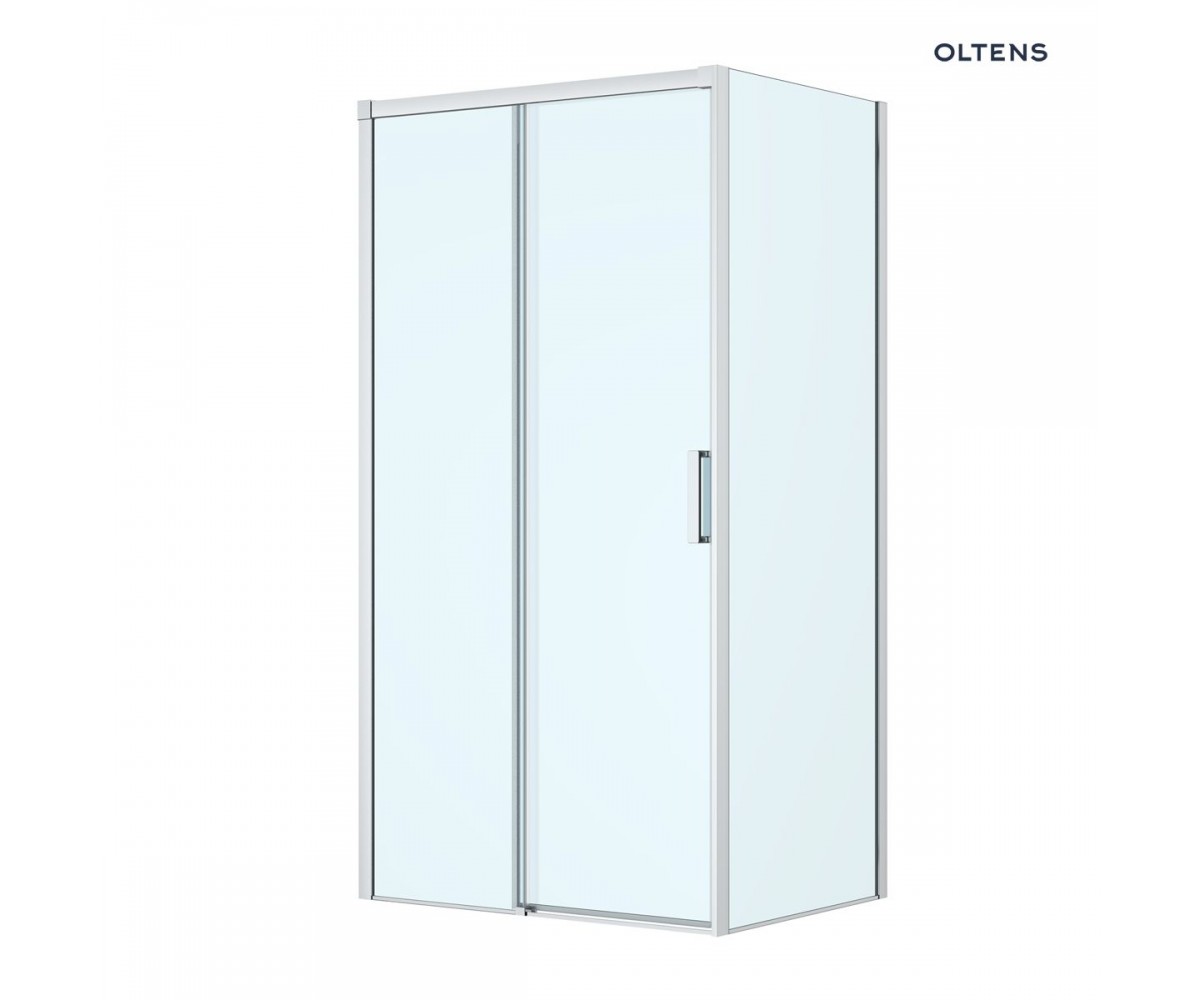 Oltens Breda kabina prysznicowa 110x80 cm prostokątna chrom/szkło przezroczyste 20222100
