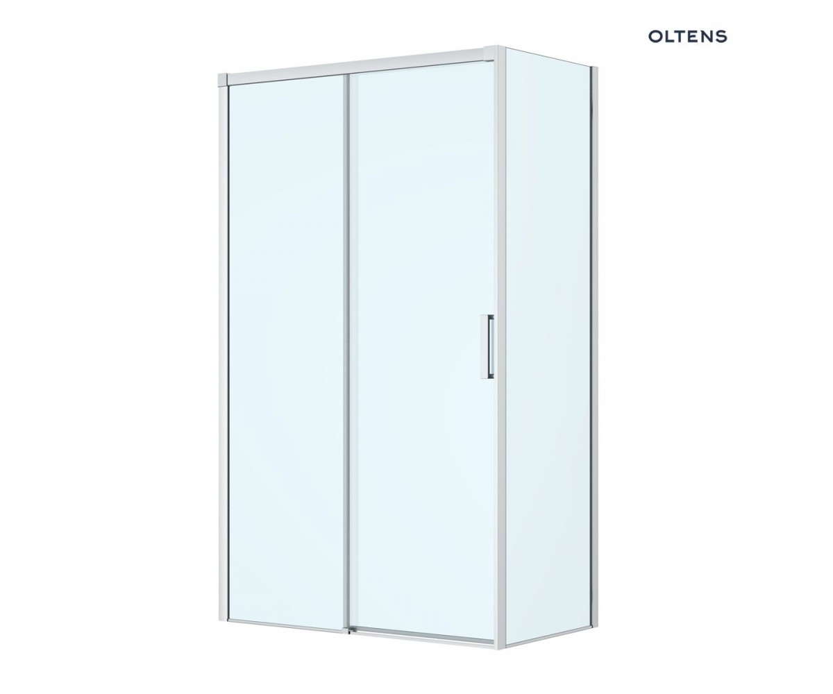 Oltens Breda kabina prysznicowa 120x80 cm prostokątna chrom/szkło przezroczyste 20223100