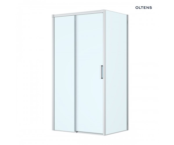 Oltens Breda kabina prysznicowa 110x90 cm prostokątna chrom/szkło przezroczyste 20225100