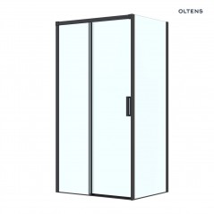 Oltens Breda kabina prysznicowa 110x90 cm prostokątna czarny mat/szkło przezroczyste 20225300