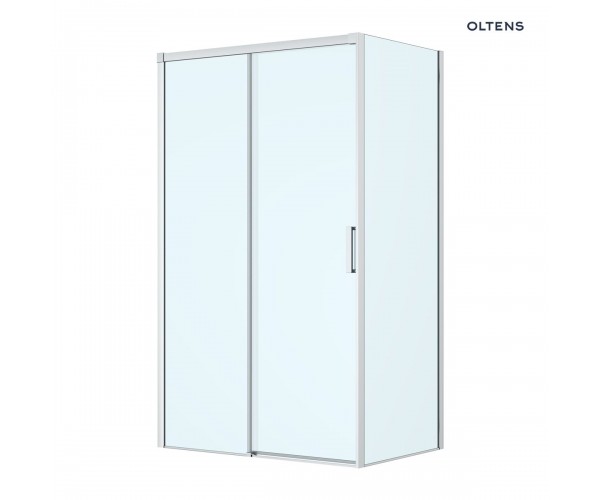 Oltens Breda kabina prysznicowa 120x90 cm prostokątna chrom/szkło przezroczyste 20226100
