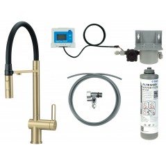 Bateria kuchenna z zestawem do filtracji wody
 z elastyczną wylewką