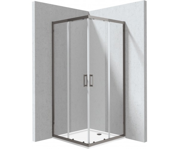 Kabina prysznicowa z brodzikiem kwadratowa - 80x80 cm