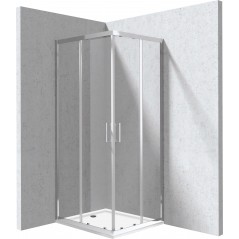 Kabina prysznicowa z brodzikiem prostokątna - 80x90 cm