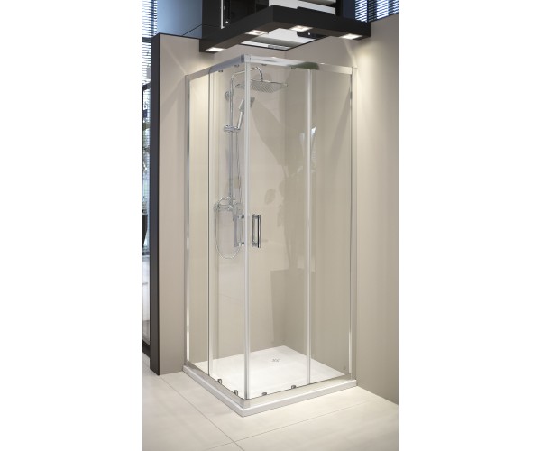 Kabina prysznicowa z brodzikiem prostokątna - 80x90 cm