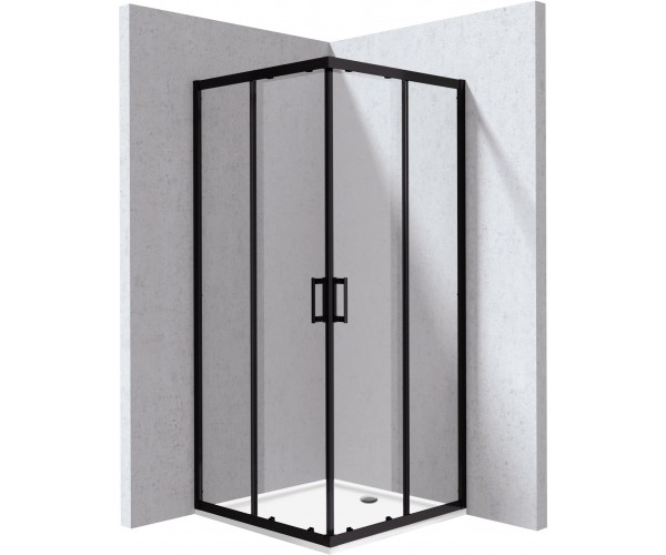 Kabina prysznicowa z brodzikiem kwadratowa - 80x80 cm
