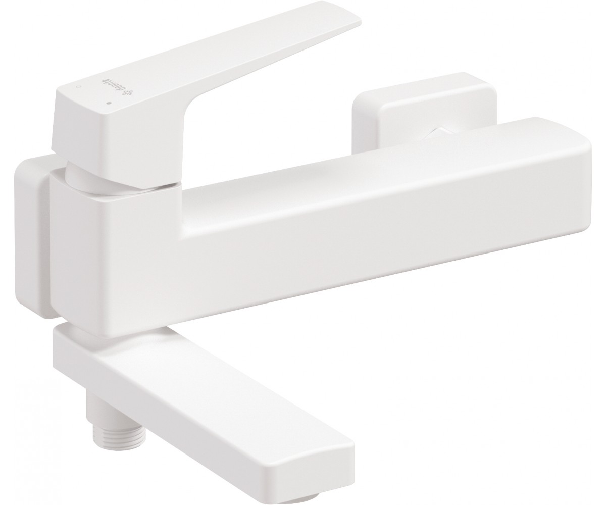 Bateria wannowa ścienna - ze składaną wylewką