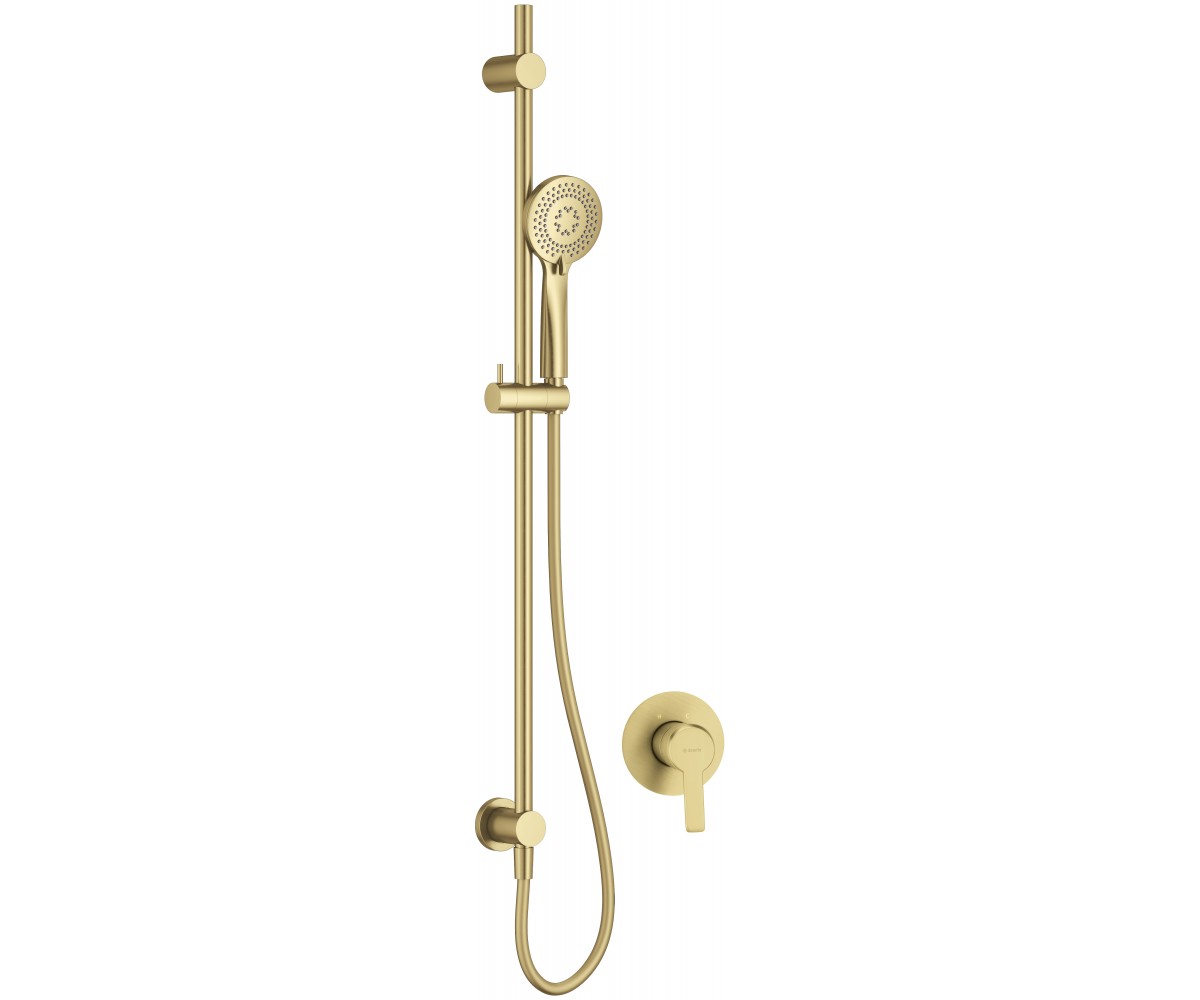 Zestaw prysznicowy podtynkowy z drążkiem