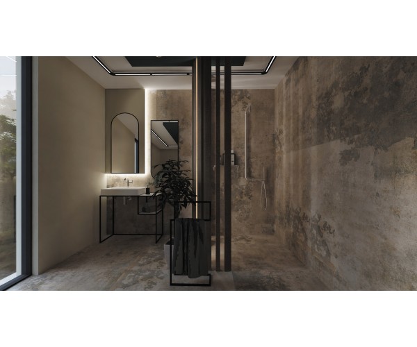 Lustro wiszące w ramie