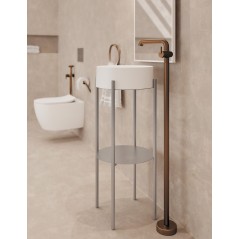 Wieszak na ręcznik ścienny - okrągły