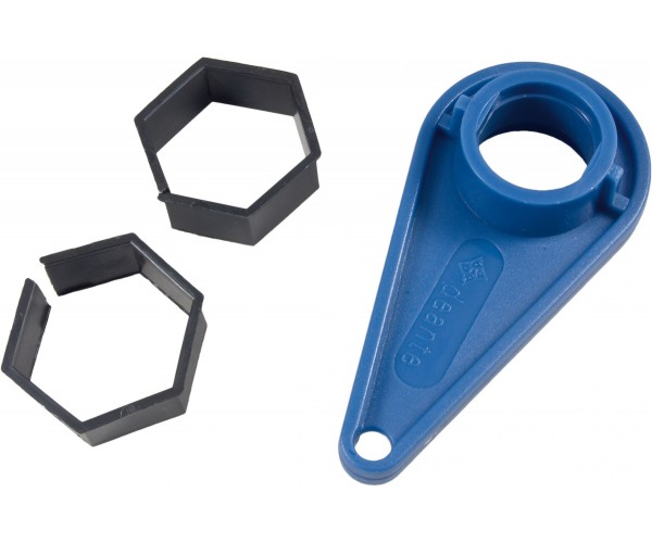 Komplet zabezpieczający - klucz do aeratorów M24/28. osłonki do nakrętek