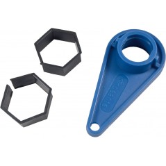 Komplet zabezpieczający - klucz do aeratorów M24/28. osłonki do nakrętek