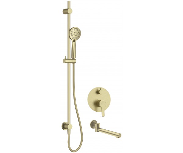 Zestaw prysznicowy podtynkowy z wylewką wannową