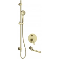 Zestaw prysznicowy podtynkowy z wylewką wannową