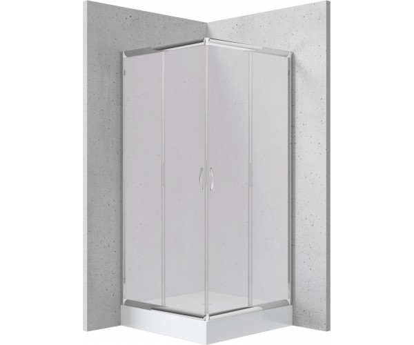 Kabina prysznicowa z brodzikiem kwadratowa 90 cm