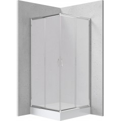 Kabina prysznicowa z brodzikiem kwadratowa 90 cm