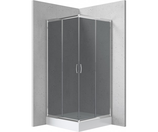 Kabina prysznicowa z brodzikiem kwadratowa 90 cm