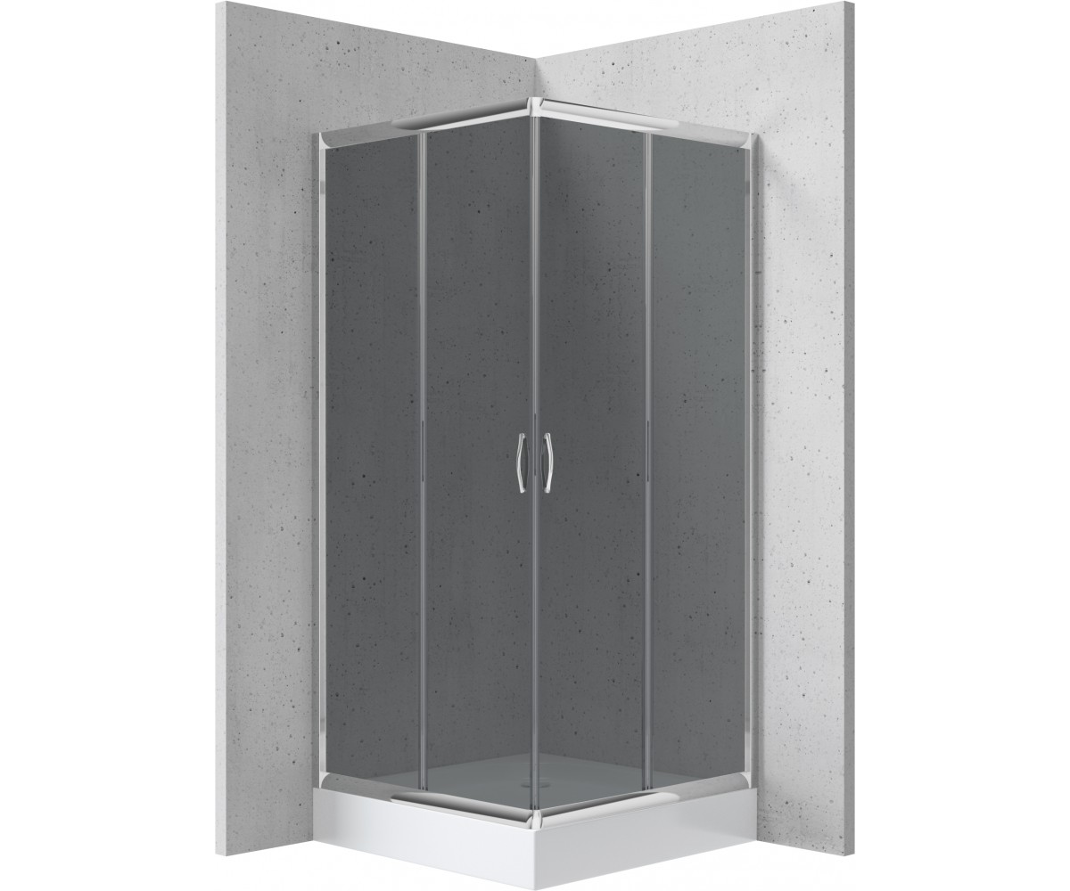 Kabina prysznicowa z brodzikiem kwadratowa 90 cm