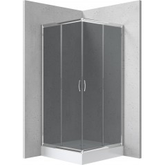 Kabina prysznicowa z brodzikiem kwadratowa 90 cm