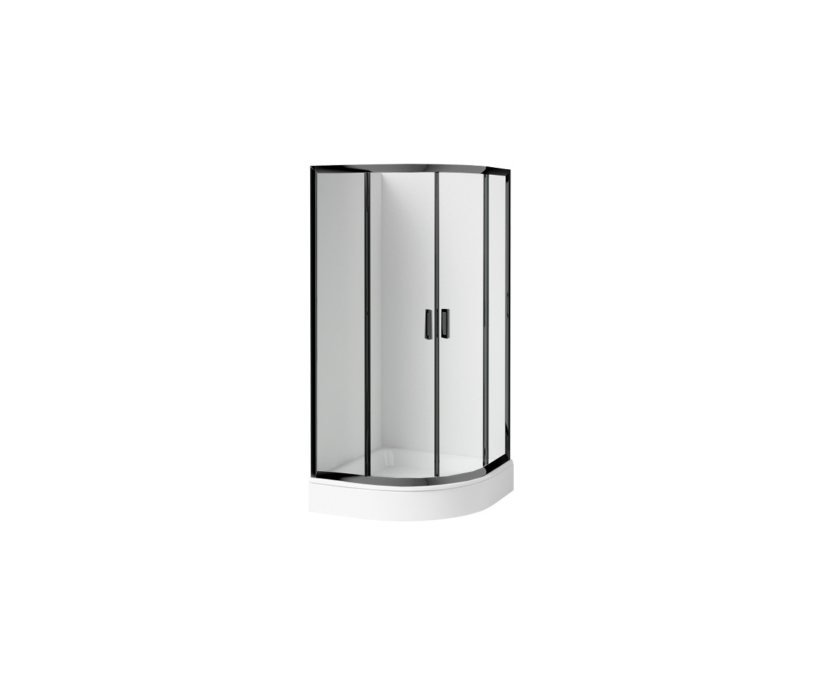 Kabina prysznicowa z brodzikiem półokrągła 90 cm