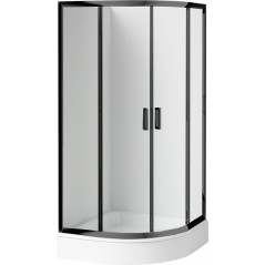 Kabina prysznicowa z brodzikiem półokrągła 90 cm
