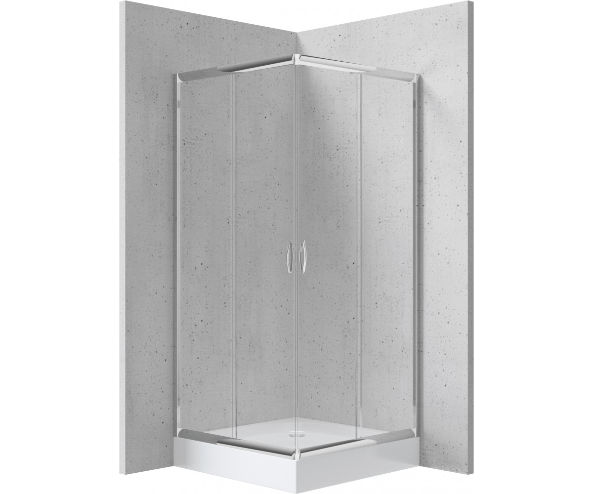 Kabina prysznicowa z brodzikiem kwadratowa 90 cm