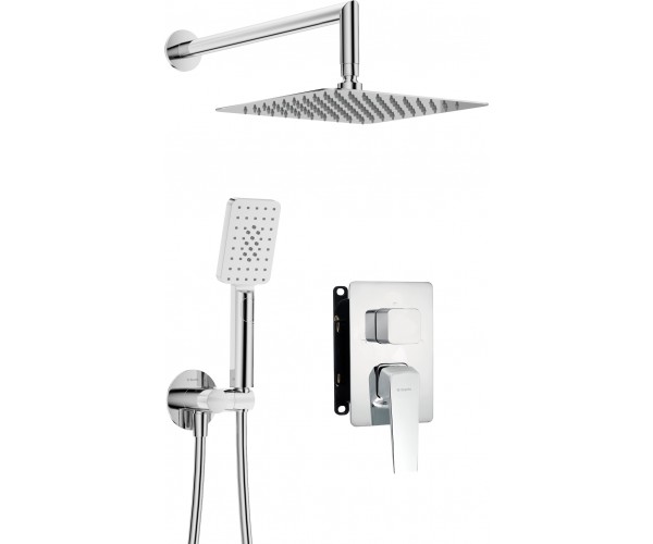 Zestaw prysznicowy podtynkowy z BOXem mieszaczowym