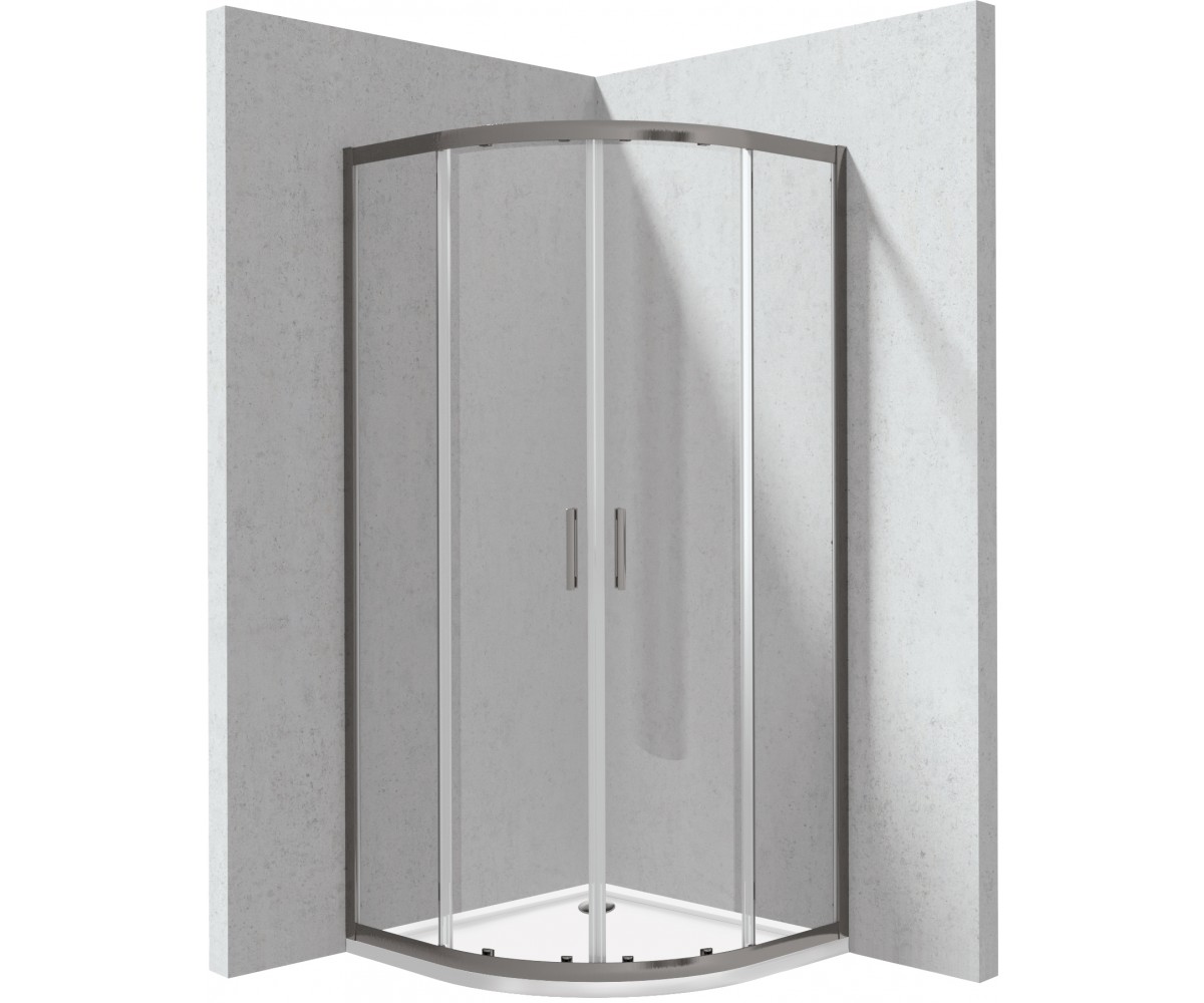 Kabina prysznicowa z brodzikiem półokrągła 90 cm