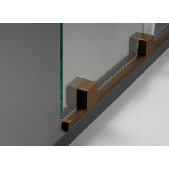 Ścianka prysznicowa walk-in 90 cm - przesuwna