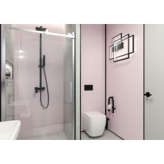 Hiacynt Drzwi prysznicowe wnękowe 140 cm - przesuwne