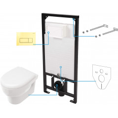 Avis Zestaw WC podtynkowy 6 w 1