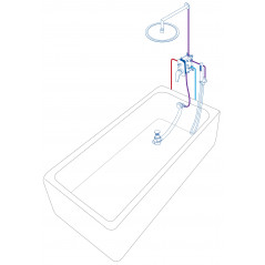 Easy-Clean Syfon do wanny napełniający - czyszczony od góry